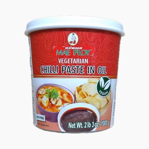 Mae Ploy Vegetarian Chilli Paste In Oil - 1kg [BB 31.5.26]