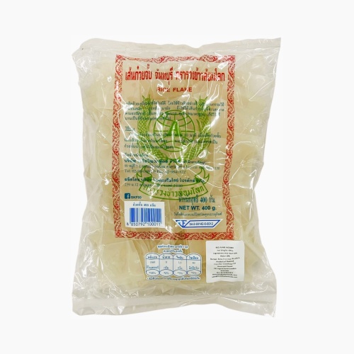 Ruang Khao Lom Lok Kua Chap Rice Flakes - 400g [BB 19.8.26]