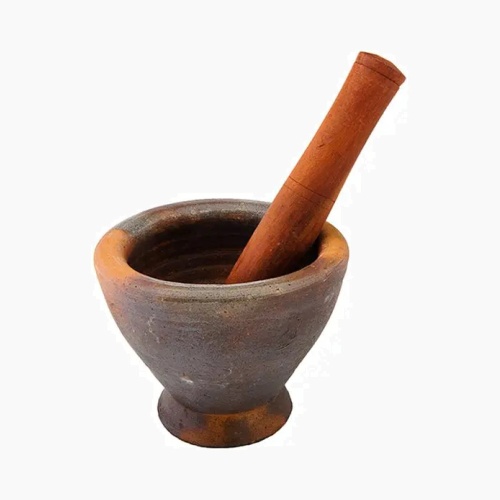 Pestle & Mortar -  Clay (Laos Style) - GLF Brand - ca. 9'' Diameter