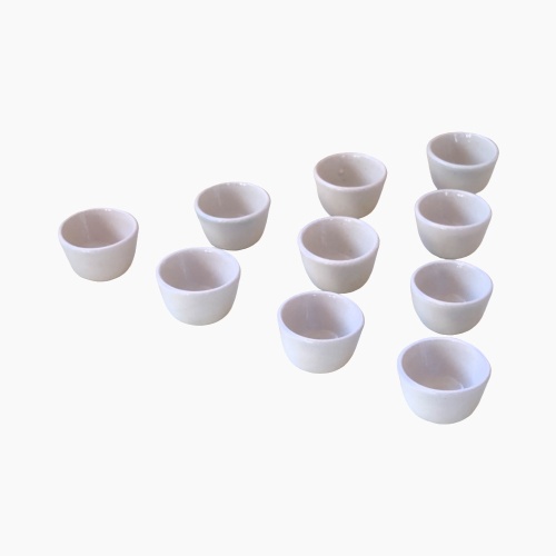 Ceramic Dessert Bowls - Set of 10 - ca. 4cm Diameter