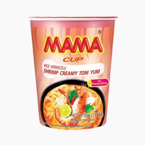 Mama Cup Rice Vermicelli - Creamy Shrimp Tom Yum - 55g [BB 21.2.25]