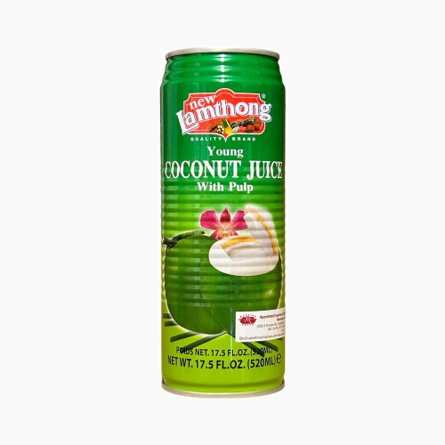 Lamthong Young Coconut Juice With Pulp - 520ml [BB 5.6.26]