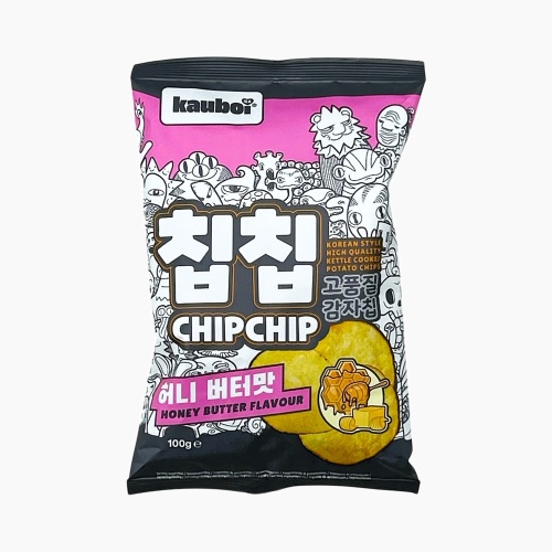 Kauboi Chip Chip Korean Style Kettle Chips - Honey Butter Flavour - 100g [BB 13.9.25]