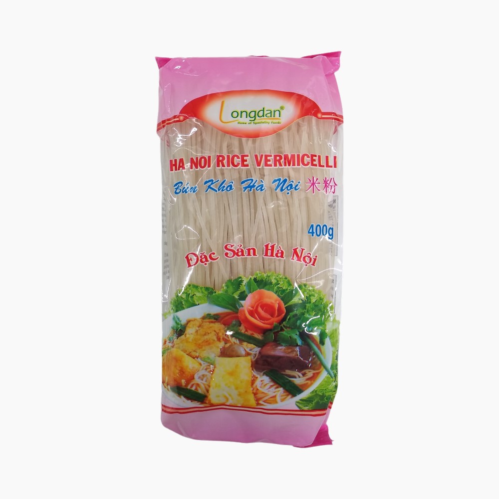Longdan Hanoi Rice Vermicelli - 1.5mm - 400g - yumyumthaishop.co.uk